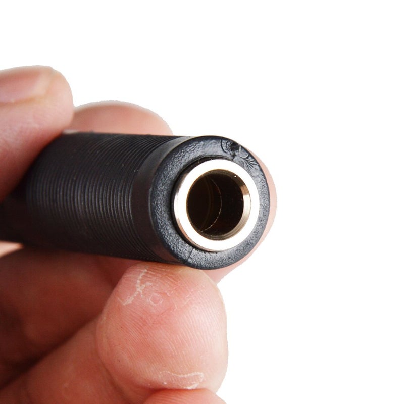 Oxsubor 1/4 Inch TRS/TS Coupler, 6.35mm Female to Female Audio Connector Jack Stereo Adapter Joiner - 2 Pack - Image 3